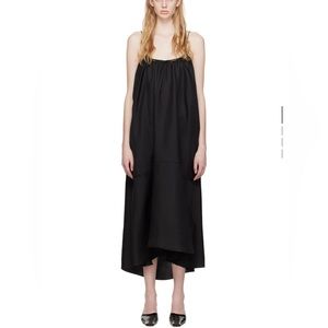 Esse studios black silk midi dress NWT